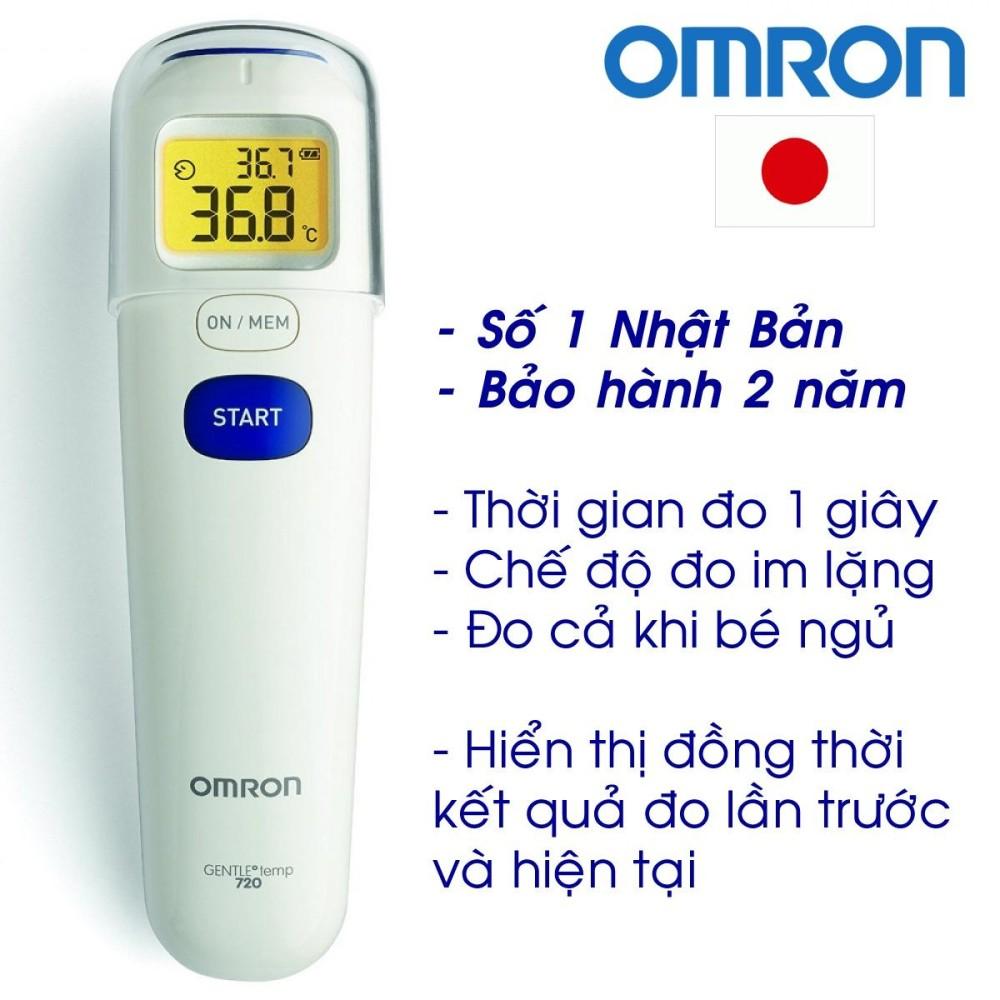 Nhiệt Kế Hồng Ngoại Đo Nhiệt Độ Cho Bé Omron MC-720