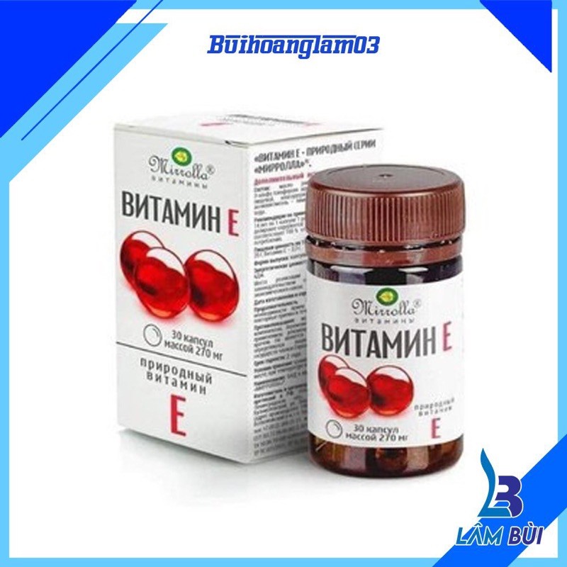 Vitamin e đỏ nga 270mg 30v