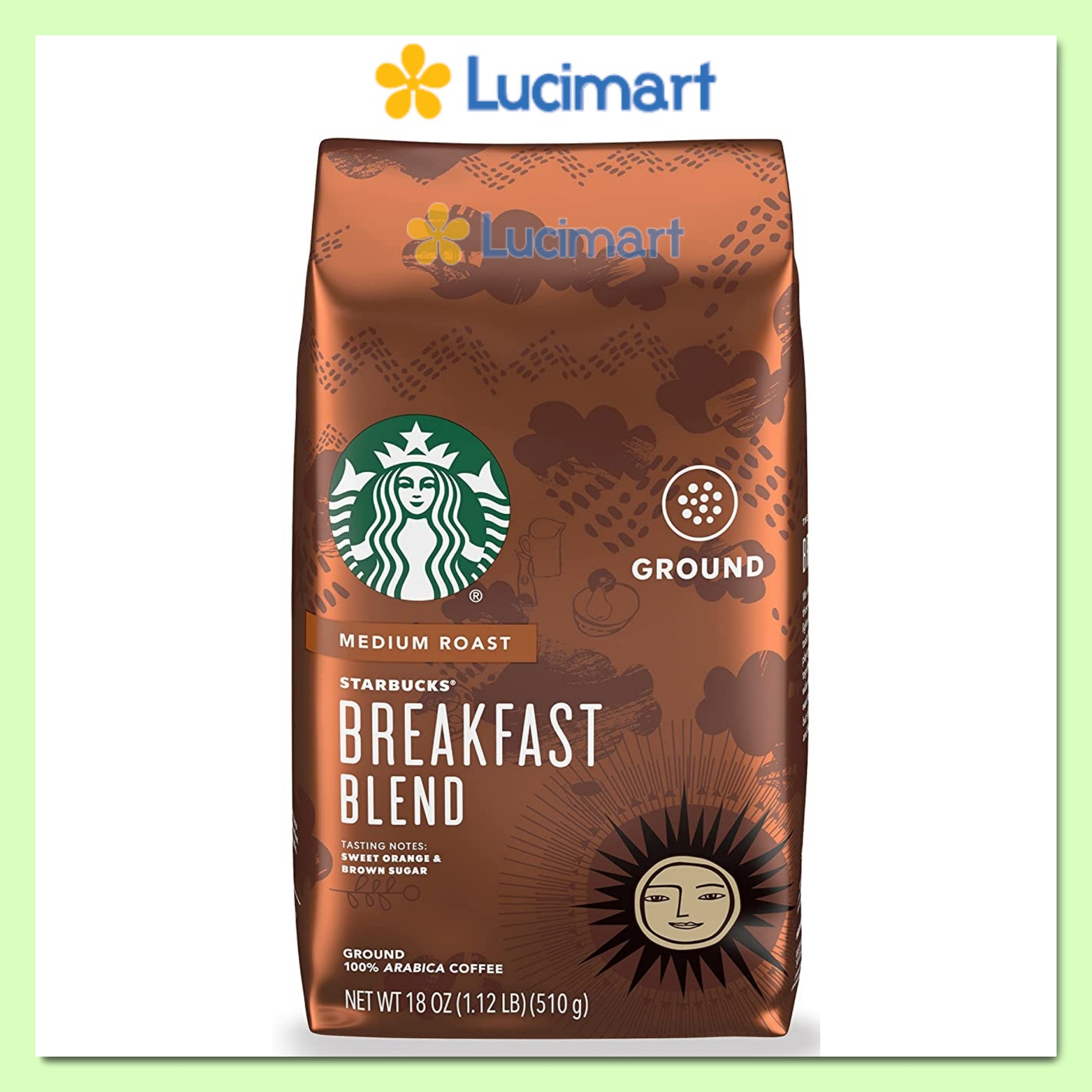 [50% Off] Cà phê Starbucks rang xay sẵn 100% Arabica Coffee Medium (USA)