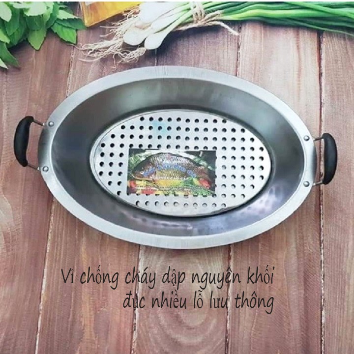 Khay lẩu cá chép om dưa bằng inox