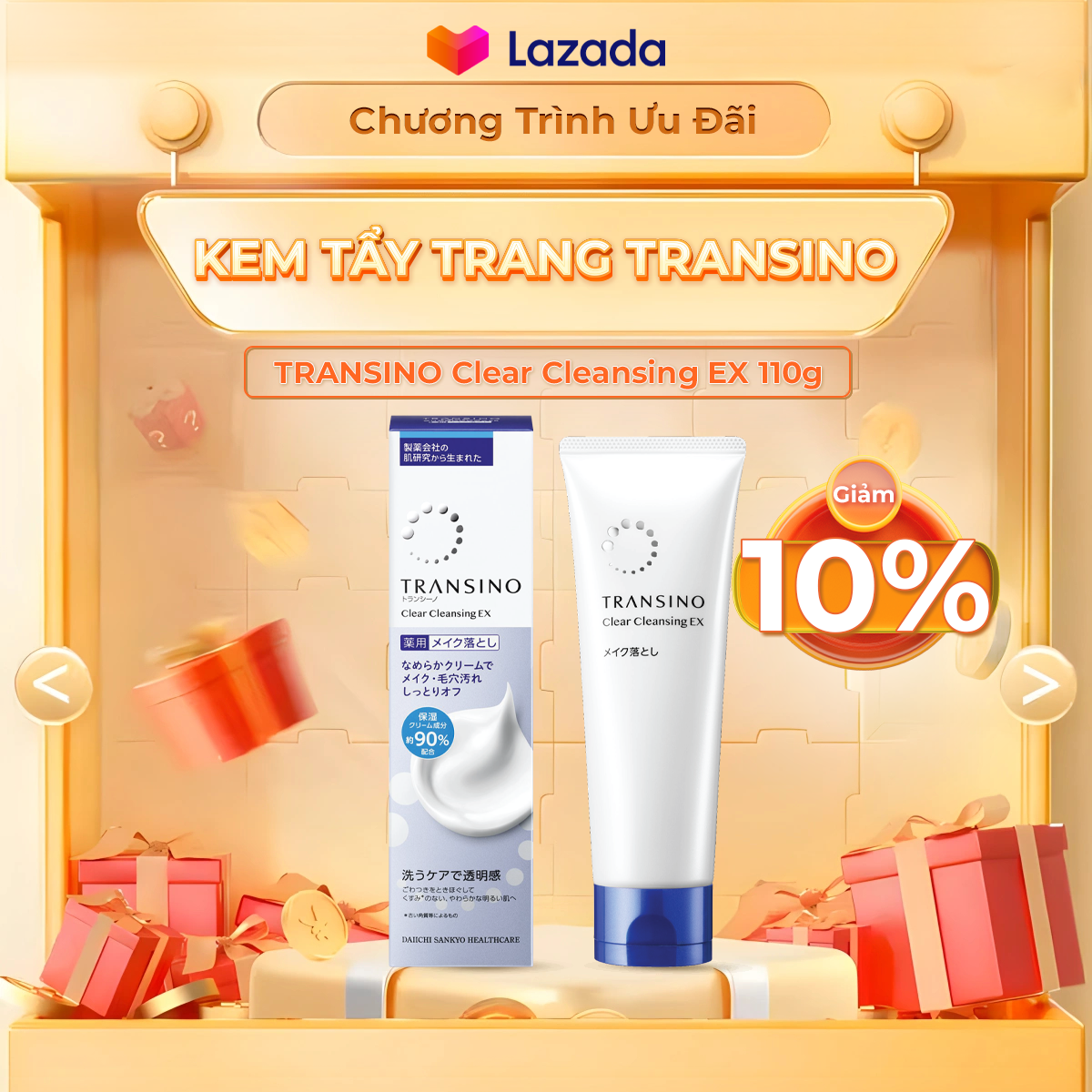 Kem Tẩy Trang TRANSINO 110g