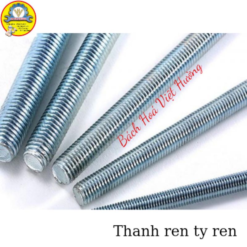 Thanh ren , tiren thép mạ kẽm đủ kích thước M6-M12