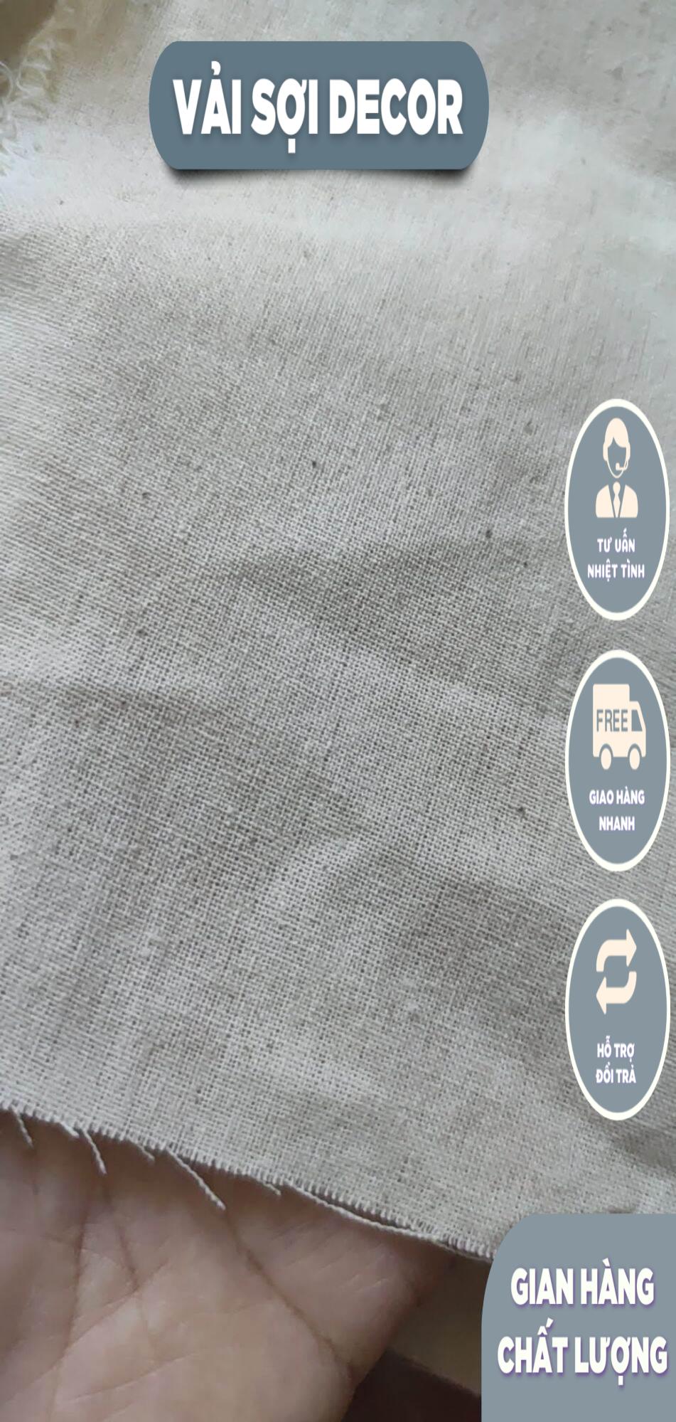 Vải canvas mộc (20m x 1,6m)