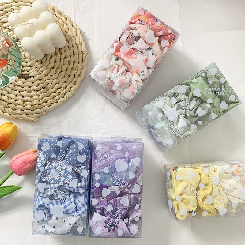 [HCM]Set dây cột tóc scrunchies 5 cái - UniLabel