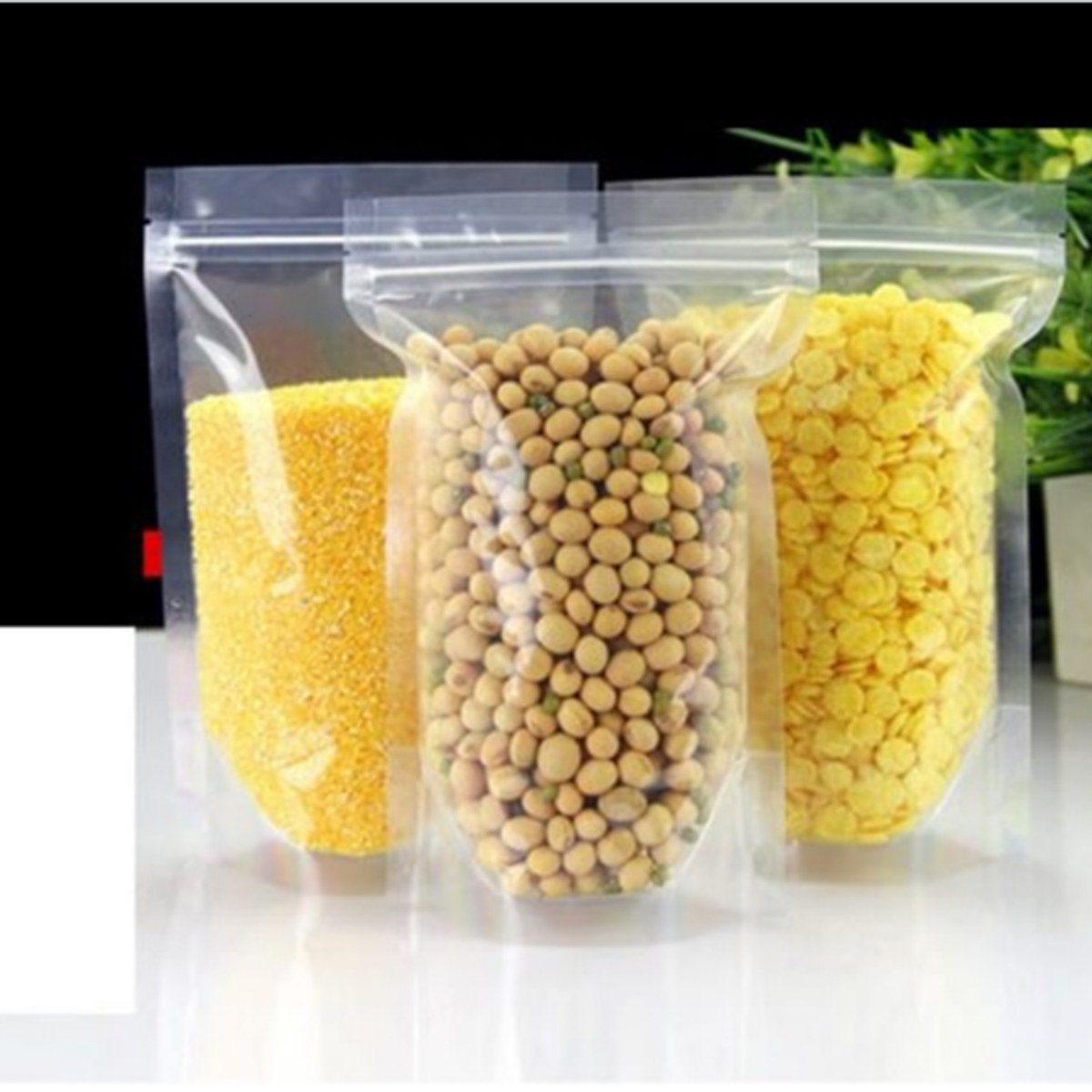 Combo 10 Chiếc Túi Zip Đáy Đứng 2 Mặt Trong Đủ Size