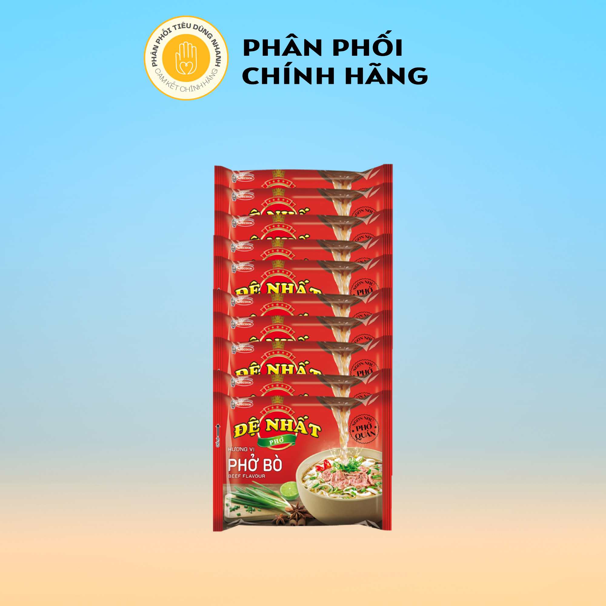 Combo 10 gói phở ăn liền đệ nhất gói lớn 68g