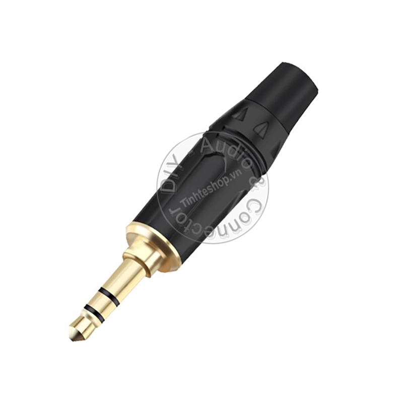 Jack 3.5 stereo cỡ nhỏ cho dây 4mm 1 chiếc - Đầu hàn 3.5mm