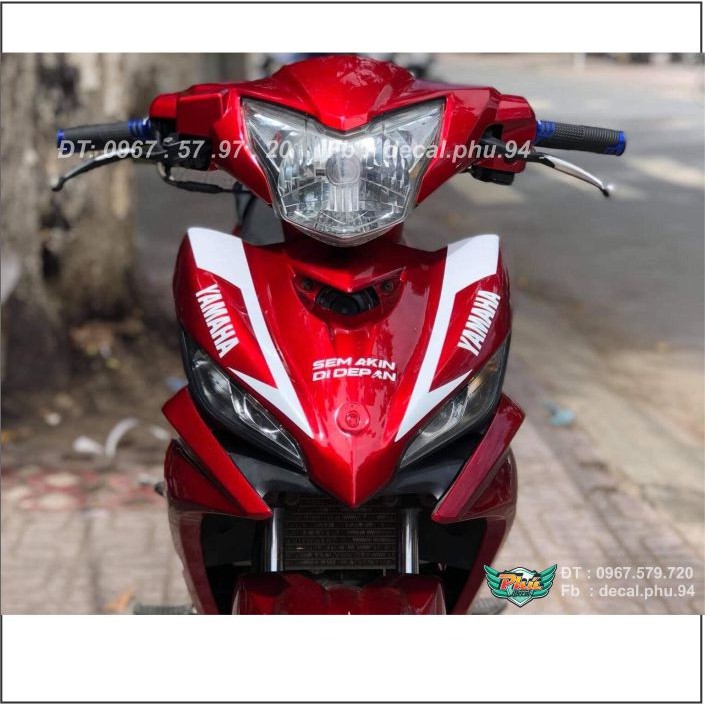 Tem rời Exciter 135 Movistar trắng đỏ (H)