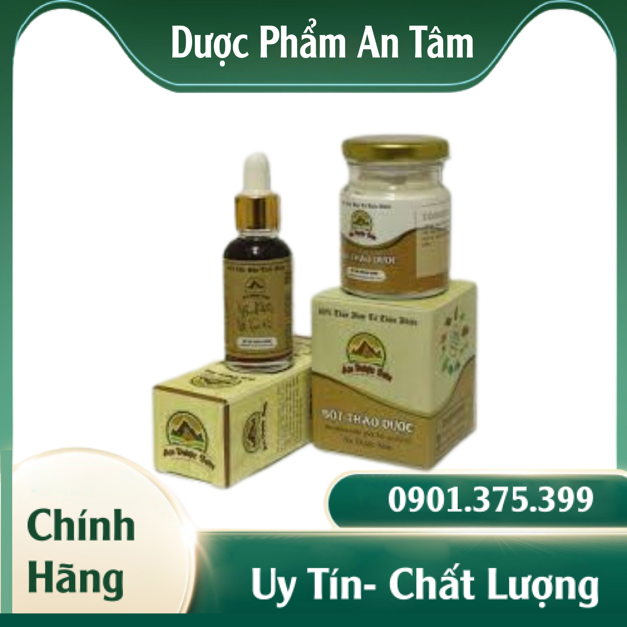 [Chính Hãng] Combo An Dược Sơn Serum tái tạo da 30ml Và Bột Thảo Dược