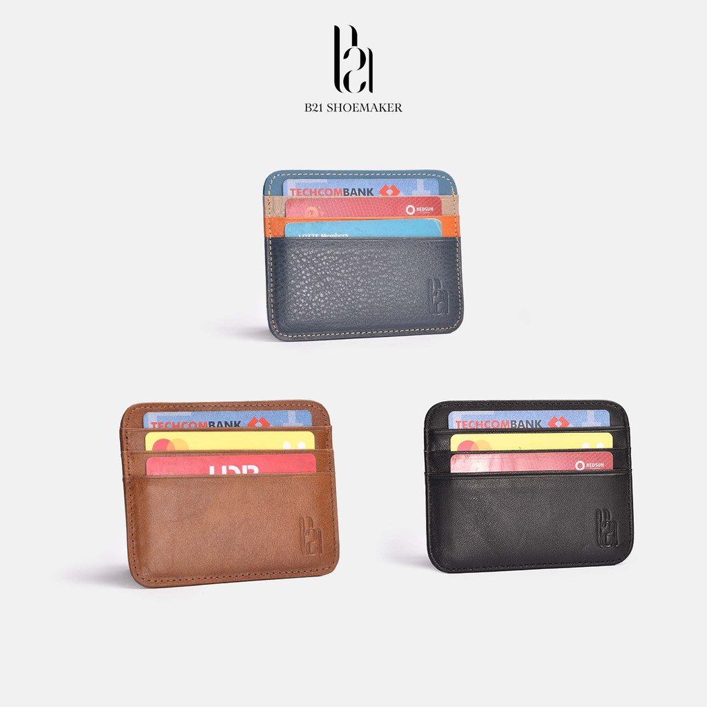 Ví Nam Nhỏ Gọn B21 Shoemaker Đựng Thẻ Cao Cấp Bóp Đứng Đựng Card ATM GPLX
