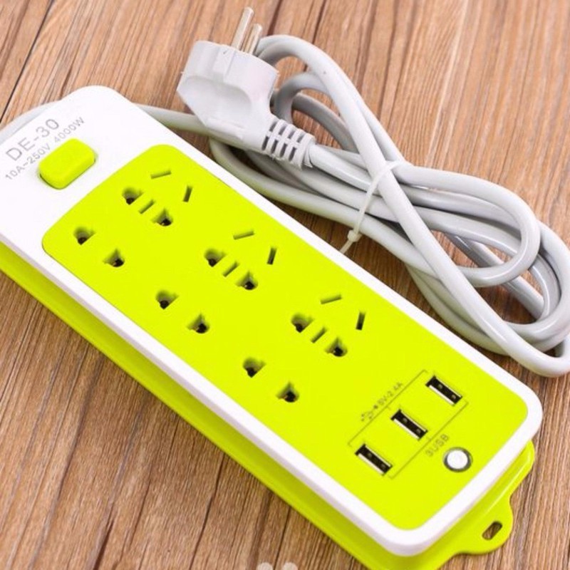 [HCM]Ổ CẮM ĐIỆN 9 PHÍCH CẮM 3 CỔNG USB
