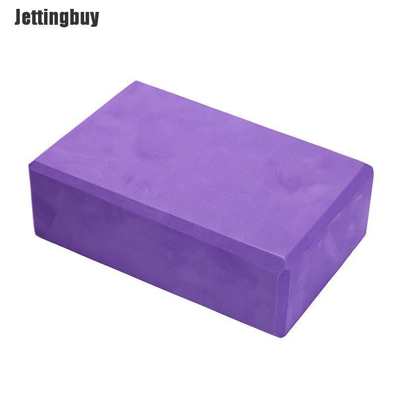 Jettingbuy Yoga Block Exercise Fitness Sport Props Foam Brick Stretching Aid Pilates Black