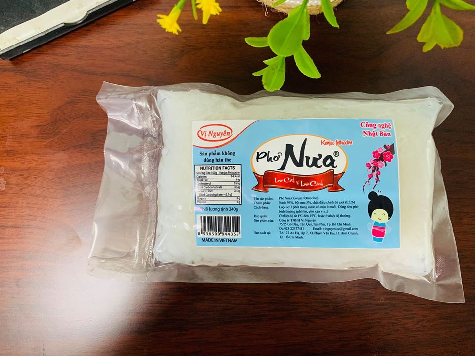 Phở nưa keto das vị nguyên 240gram date mới