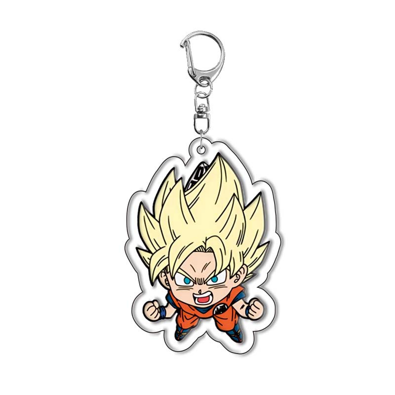[14 mẫu] Móc khóa mica anime Dragon Ball (Hình in ép giữa 2 mặt mica) [T69 Shop]