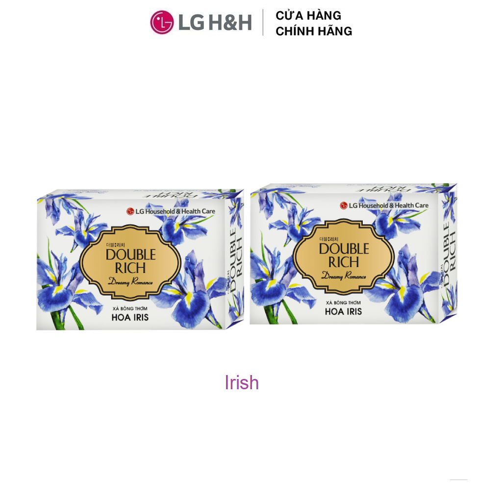 Combo 2 Double rich Iris (Dreamy Romance) Soap 90G NEW