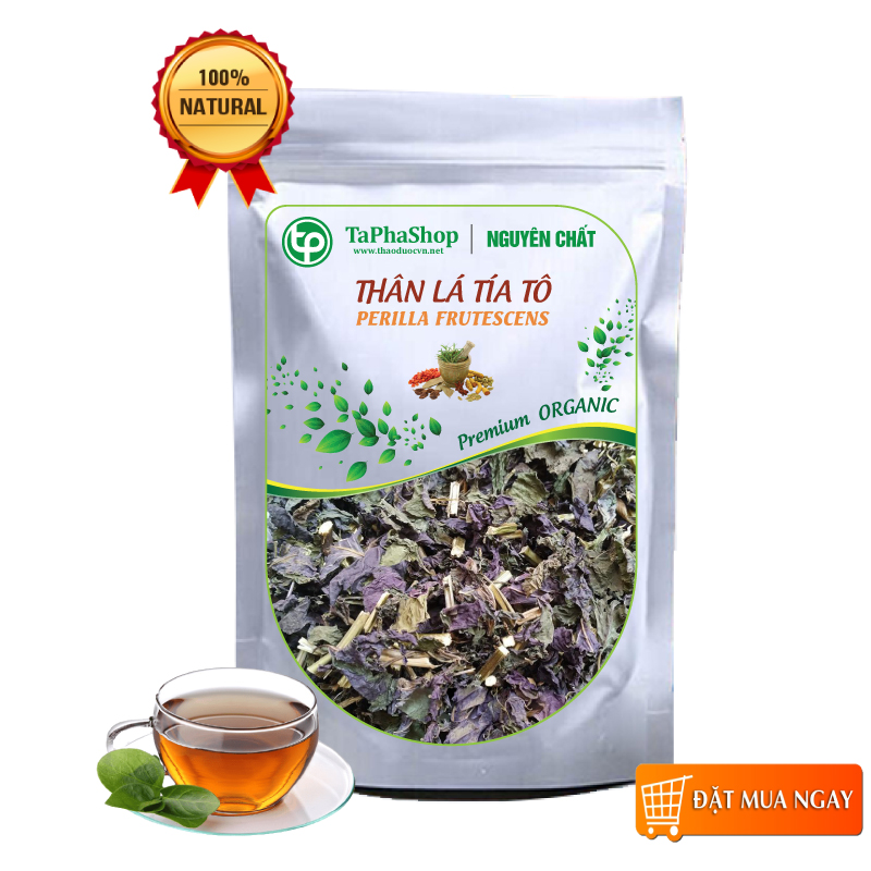 [Hàng công ty mới về] Tía tô khô 500g - tấn phát - Thảo dược khô chuyên dùng để pha trà và sắc nước uống