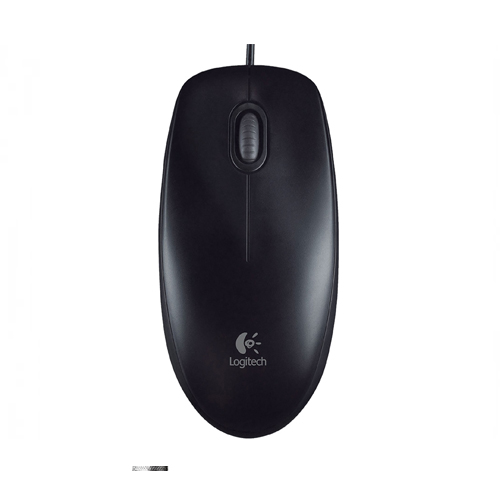 Chuột Có Dây Logitech B100 (Đen) - Hàng Chính Hãng