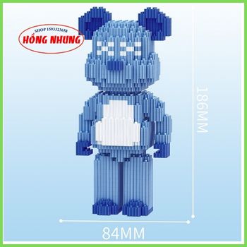 Xếp Hình Lego GấU Bearbrick Đồ ChơI Lắp Ráp Mô Hình Bear Brick 3D Dễ Thương Cho Bé HỒNG NHUNG SHOP