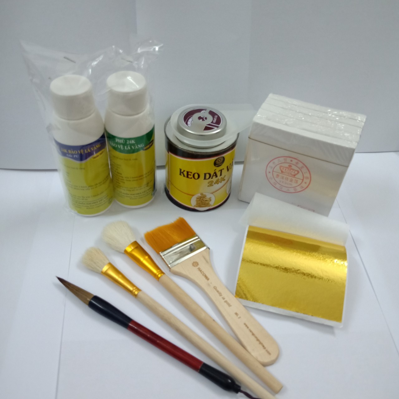 Combo dát vàng chuyên dụng dành cho đồ đồng, đồ gỗ cao cấp