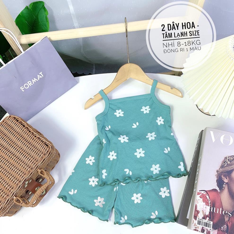 size(8-18kg) BỘ THUN TĂM LẠNH, 2 DÂY CHO BÉ GÁI