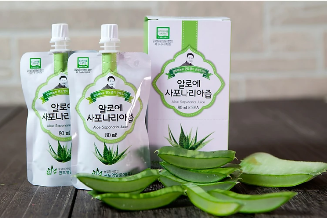 Nước Nha đam Hữu Cơ Không đường Không Calo Kdy Aloe Hàn Quốc Túi