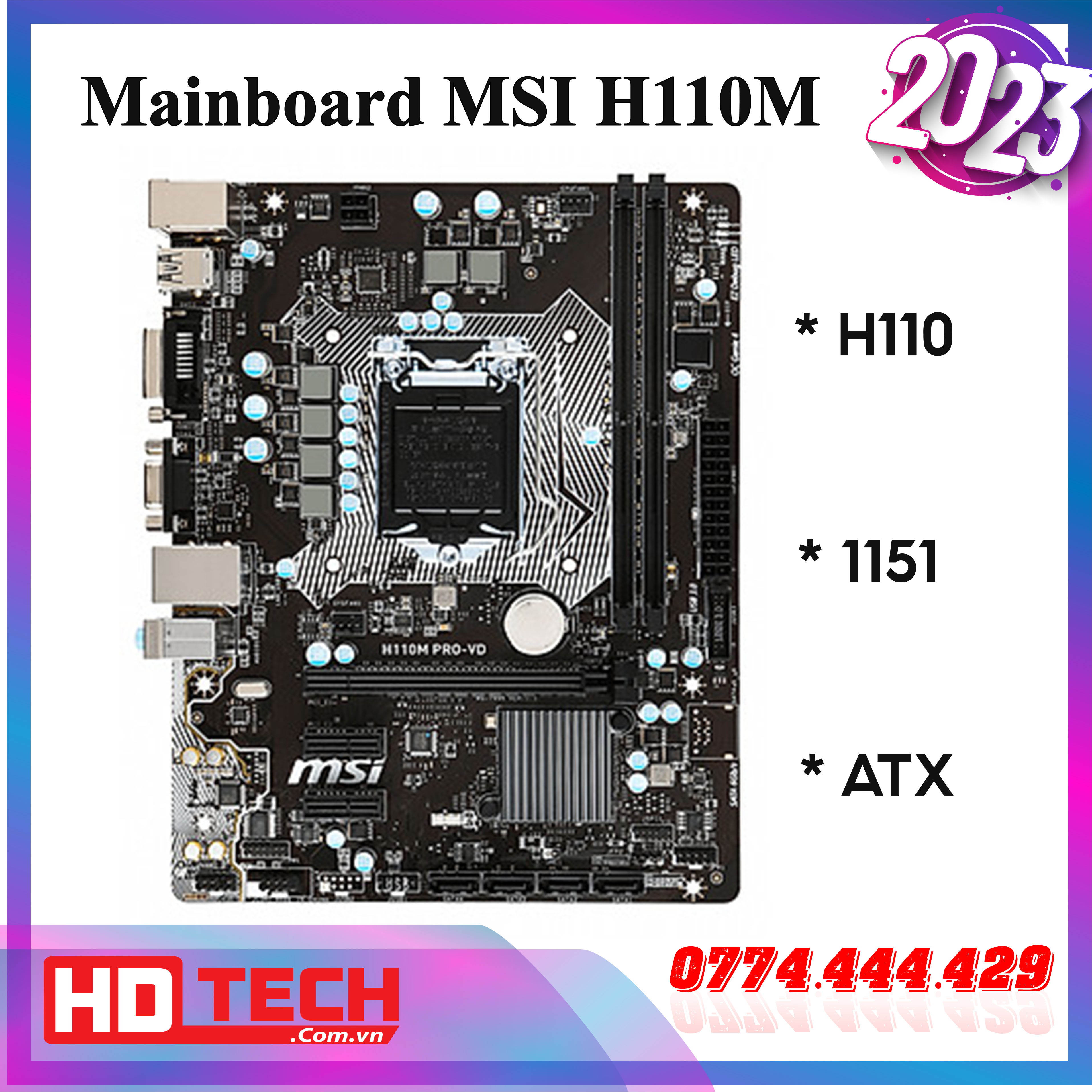 Main msi h110m hàng rin socket 1151