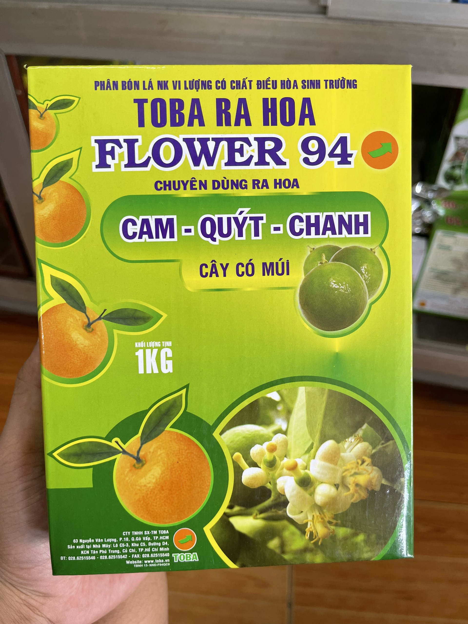 FLOWER 94 kích thích ra hoa chuyên dùng cho cây có múi 1kg