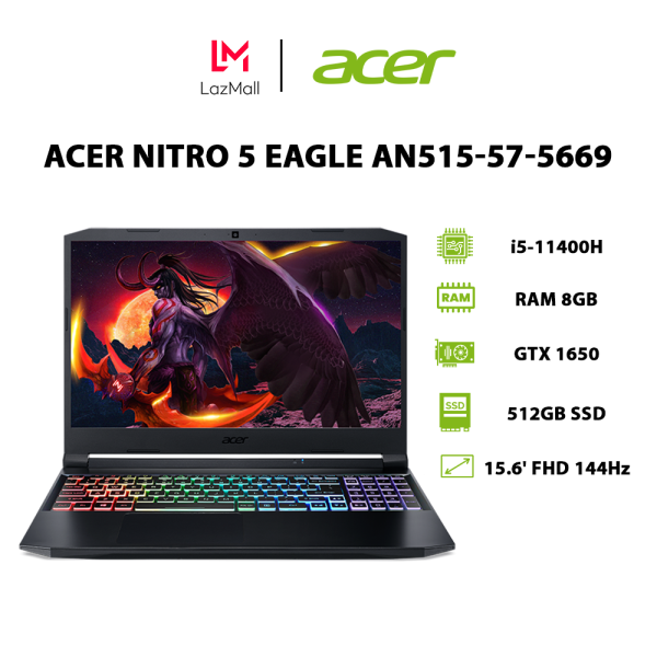Bảng giá Laptop Acer Nitro 5 Eagle AN515-57-5669 (i5-11400H | 8GB | 512GB | GeForce® GTX 1650 4GB | 15.6 FHD 144Hz | Win 11) Phong Vũ