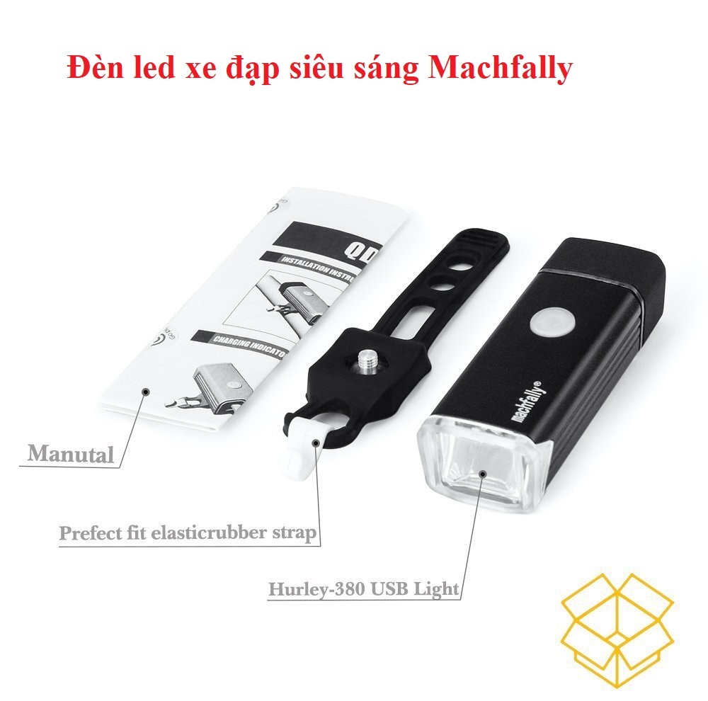 Đèn led xe đạp siêu sáng Machfally