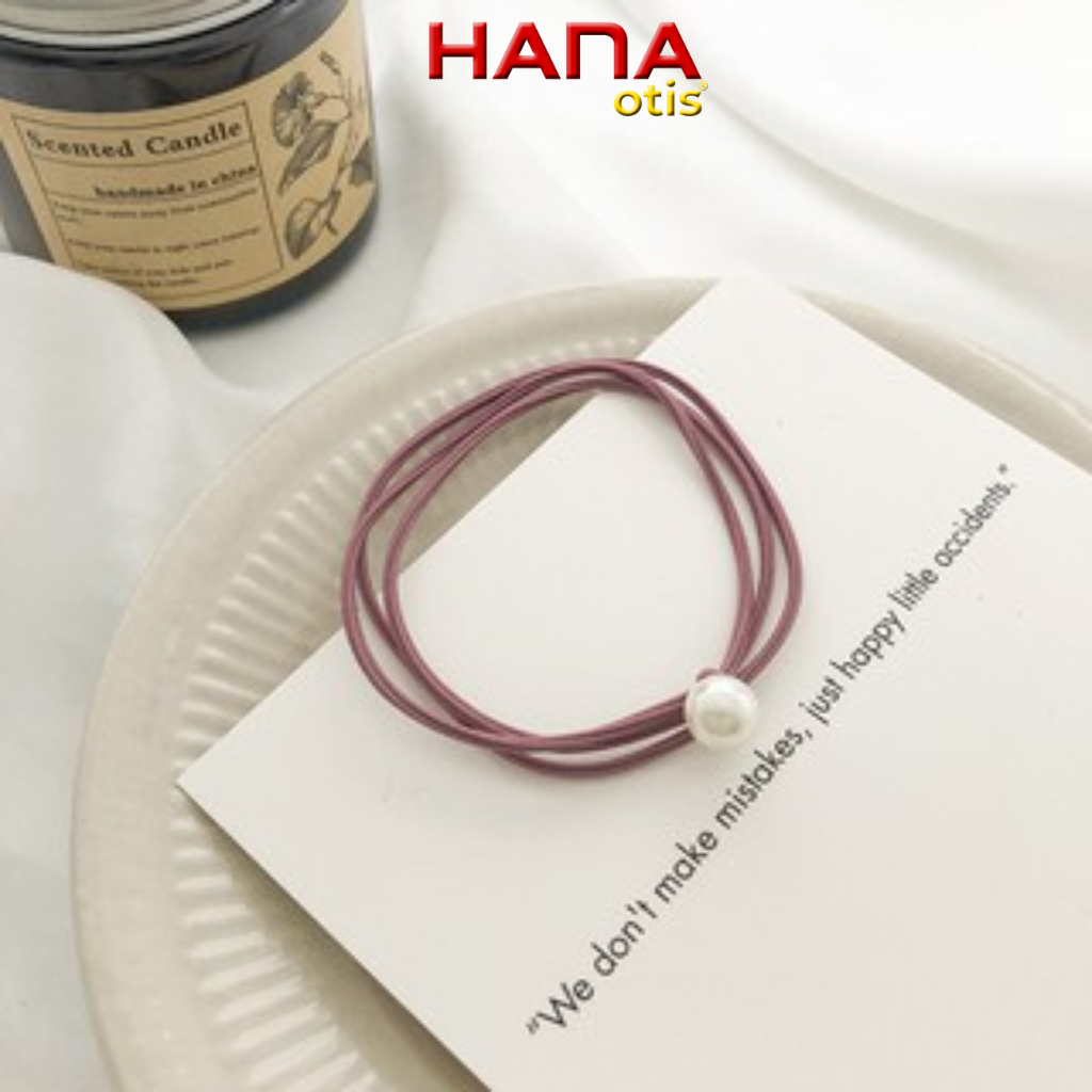 Buộc tóc đính đá nhân tạo 3 dây, NPP HANAotis