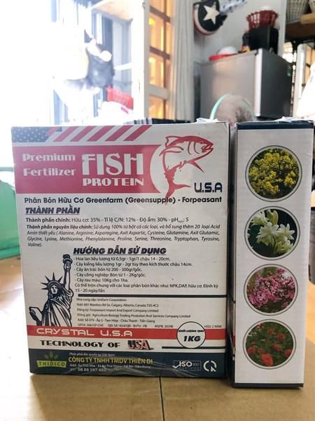 [HCM]Siêu phẩm phân cá hữu cơ tan chậm Fish Protein hộp 01kg