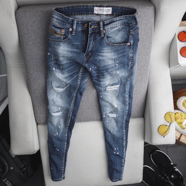 [HCM]Quần Jean Nam cao cấp vảy sơn - co giãn