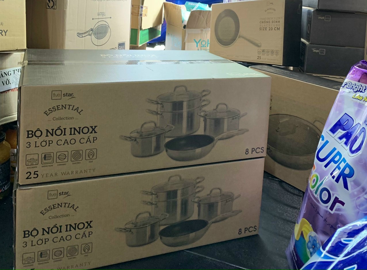 BỘ NỒI INOX 304 CÓ XỬNG HẤP FS08-3L2