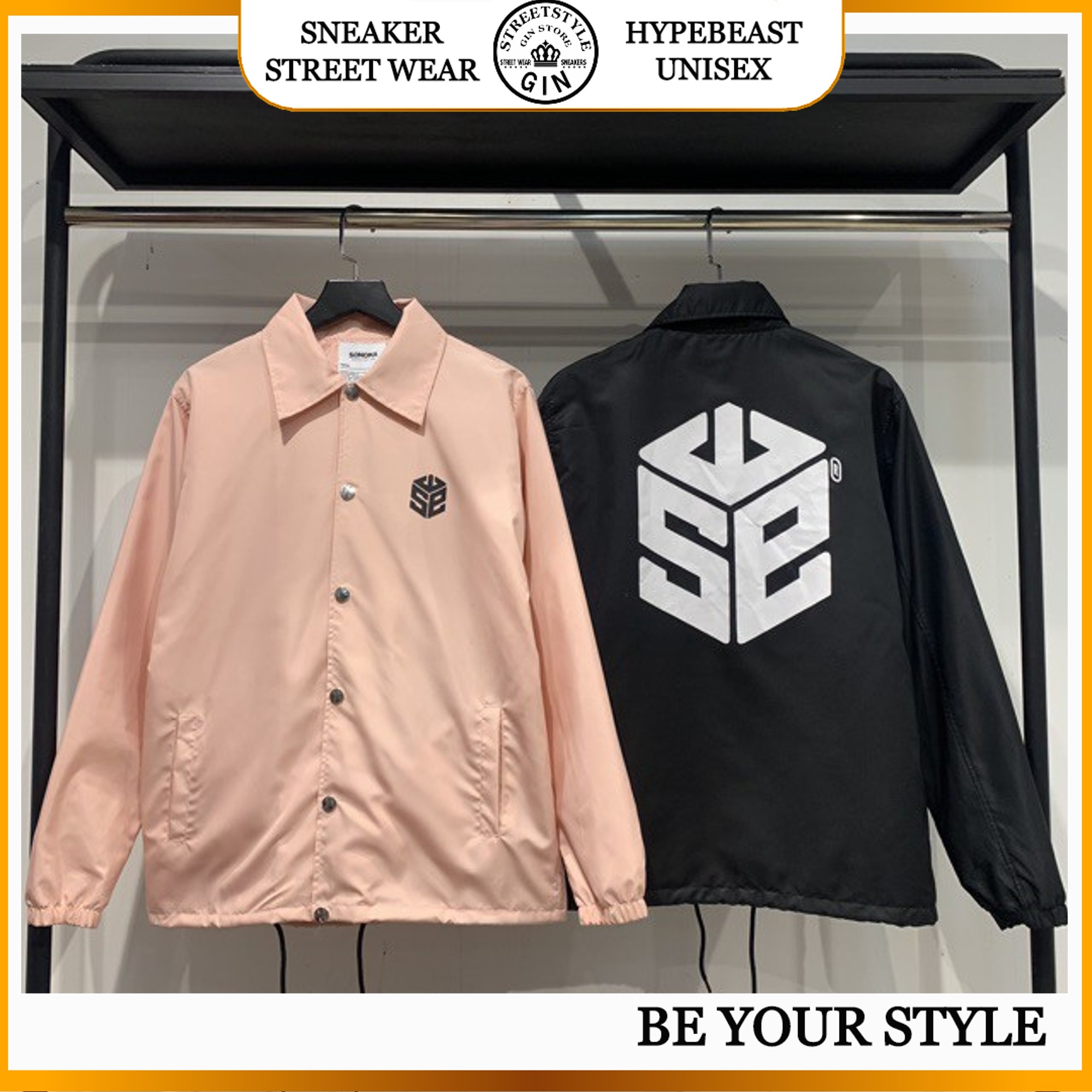 Áo khoác dù swe phong cách unisex - kèm ảnh thật (gin store)