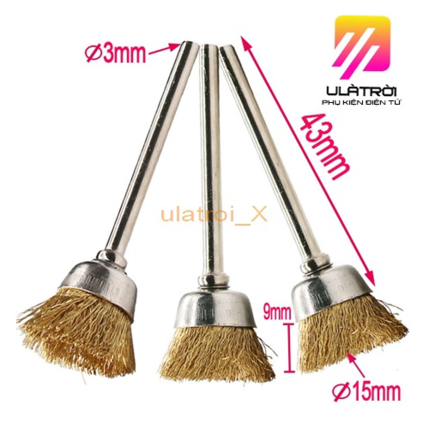 Chổi đánh rỉ sét, chổi đánh rỉ sắt trục 3mm