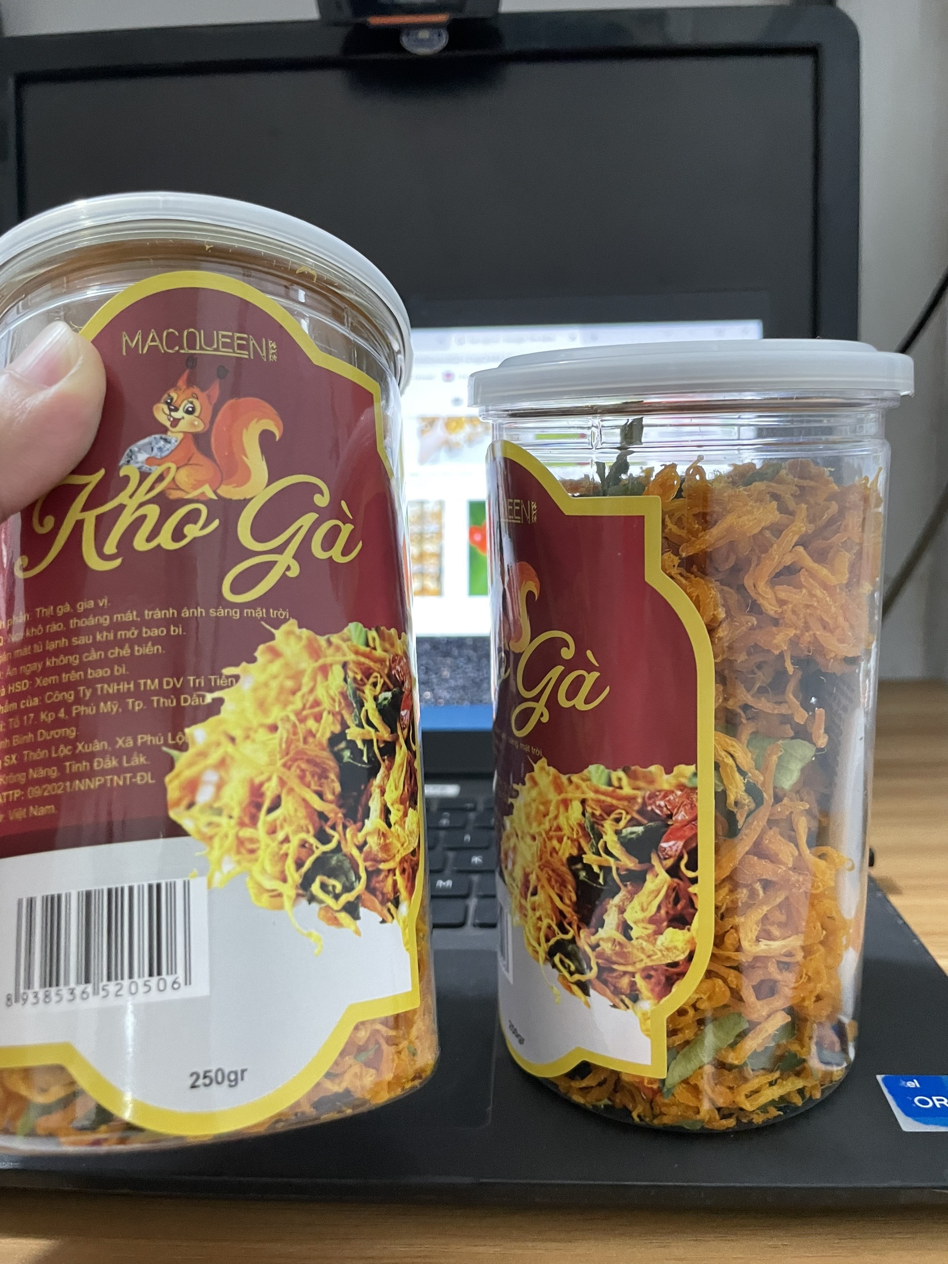 250gr Khô gà lá chanh thơm ngon đặc biệt