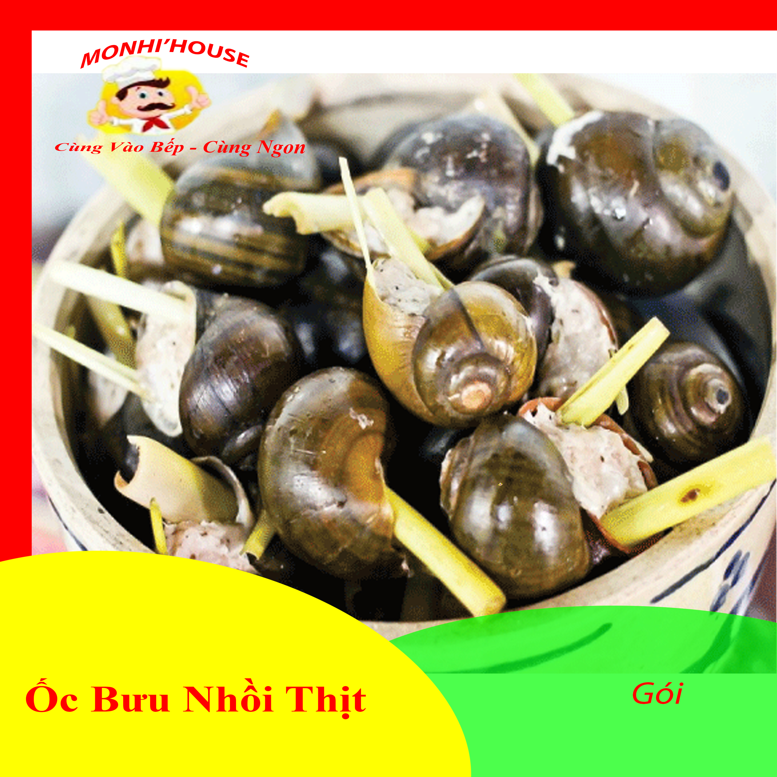 Ốc bưu nhồi thịt khay 12 con
