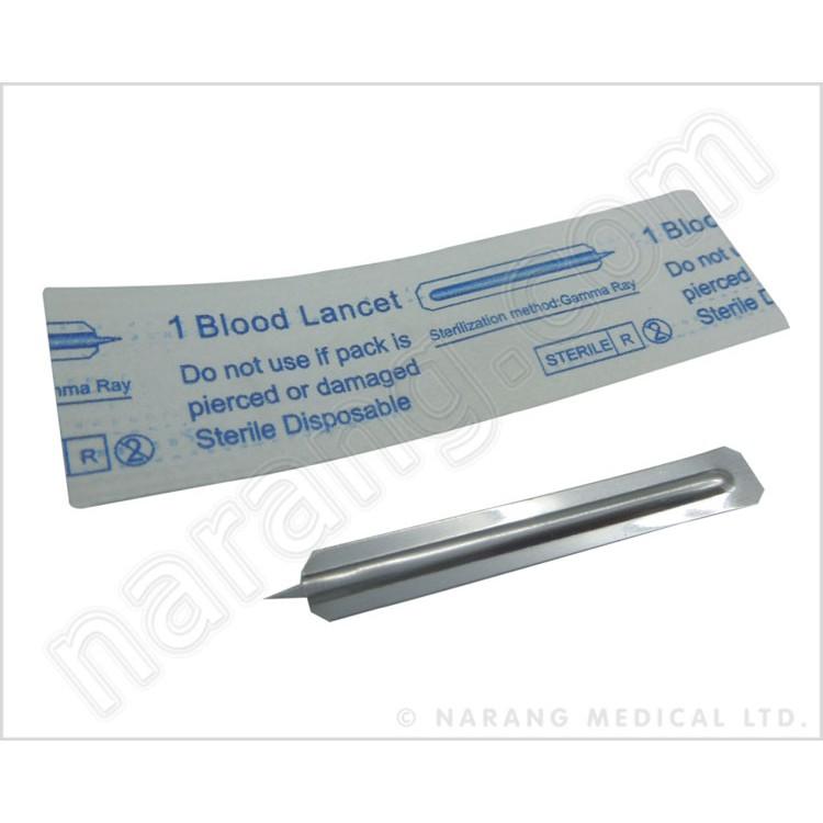 Hộp 200 Chiếc đầu tù Nặn Mụn Blood Lancets
