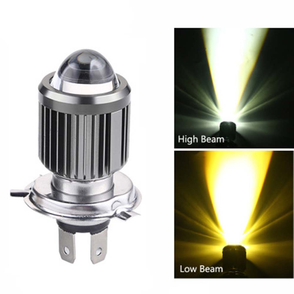 Đèn pha siêu sáng H4 LED, đèn pha/ cốt cho xe máy