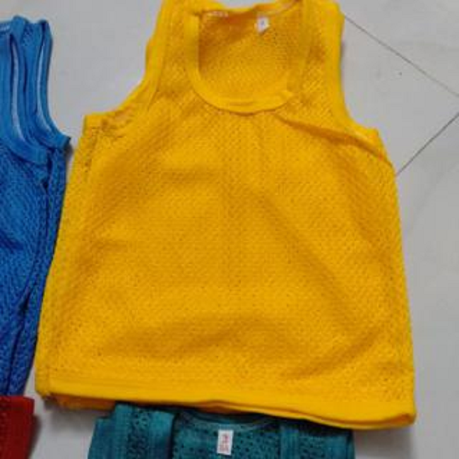 Set of 10 PCs 4-18kg colorful mesh tank tops for boys-children's fashion
