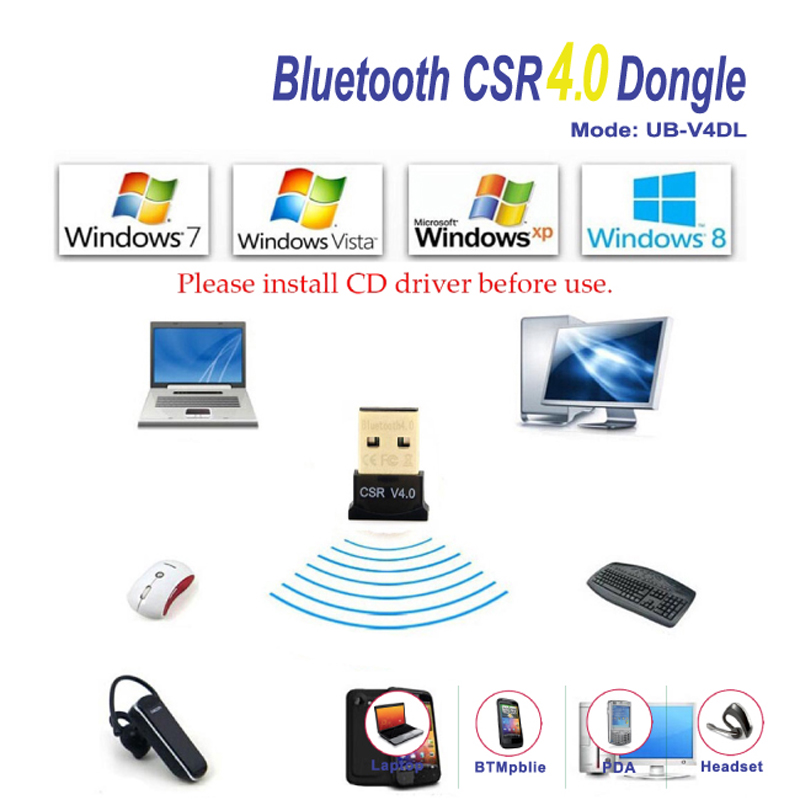 Bộ chuyển đổi USB Bluetooth CSR 4.0 Dongle UB-V4DL