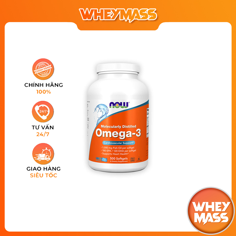Viên Uống Bổ Sung NOW Omega 3 Từ Mỹ