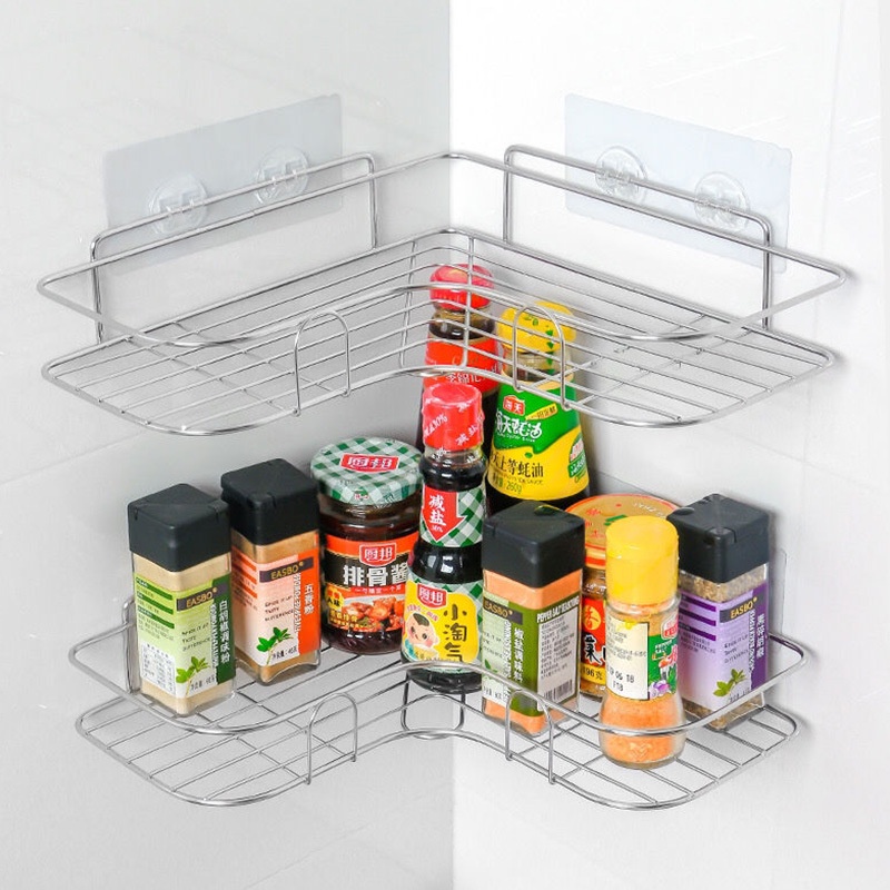 Kệ Góc Nhà Tắm Oenon Cao Cấp, Kệ Để Đồ Nhà Tắm Nhà Bếp Dán Tường Siêu Chắc