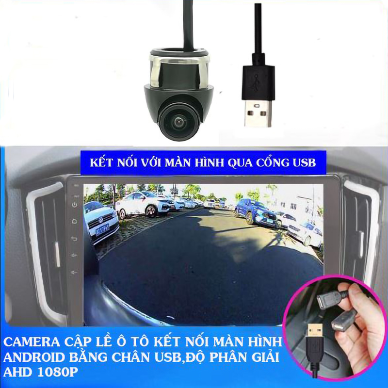 Camera Cặp Lề AHD 1080P Dùng Cho Màn Android Chân Cắm USB