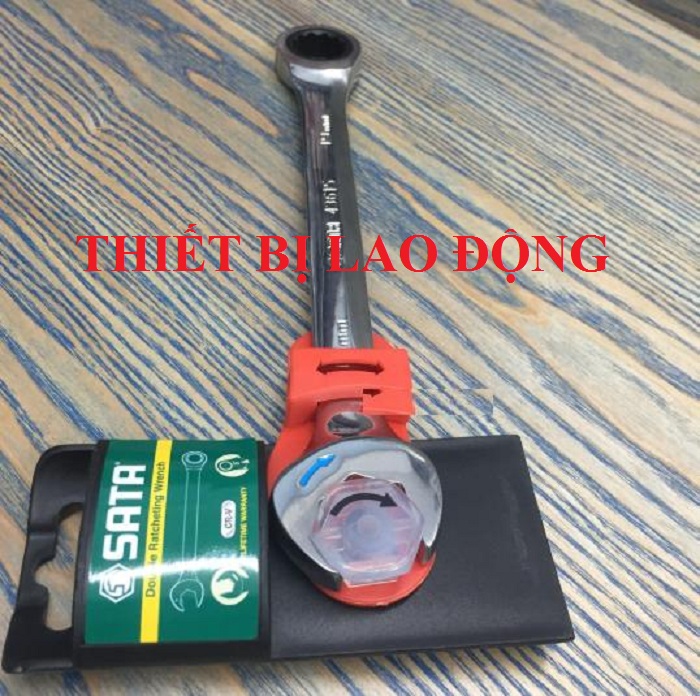 Cờ lê vòng miệng tự động 19mm Sata 43615
