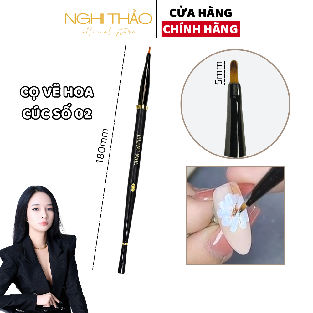 Cọ hoa cúc vẽ móng nail số 02 Nghi Thảo
