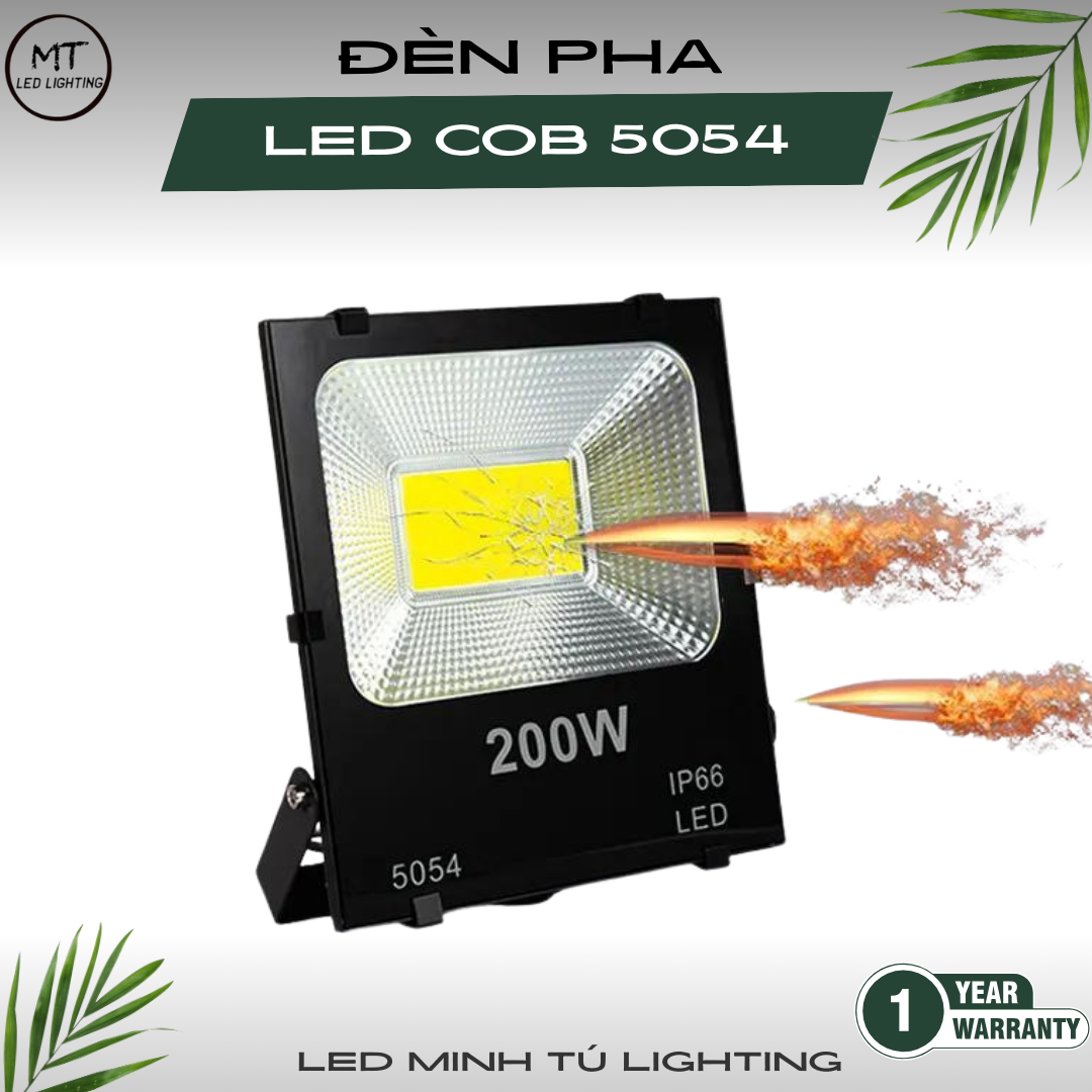Đèn Pha Led COB 5054 đủ công suất.