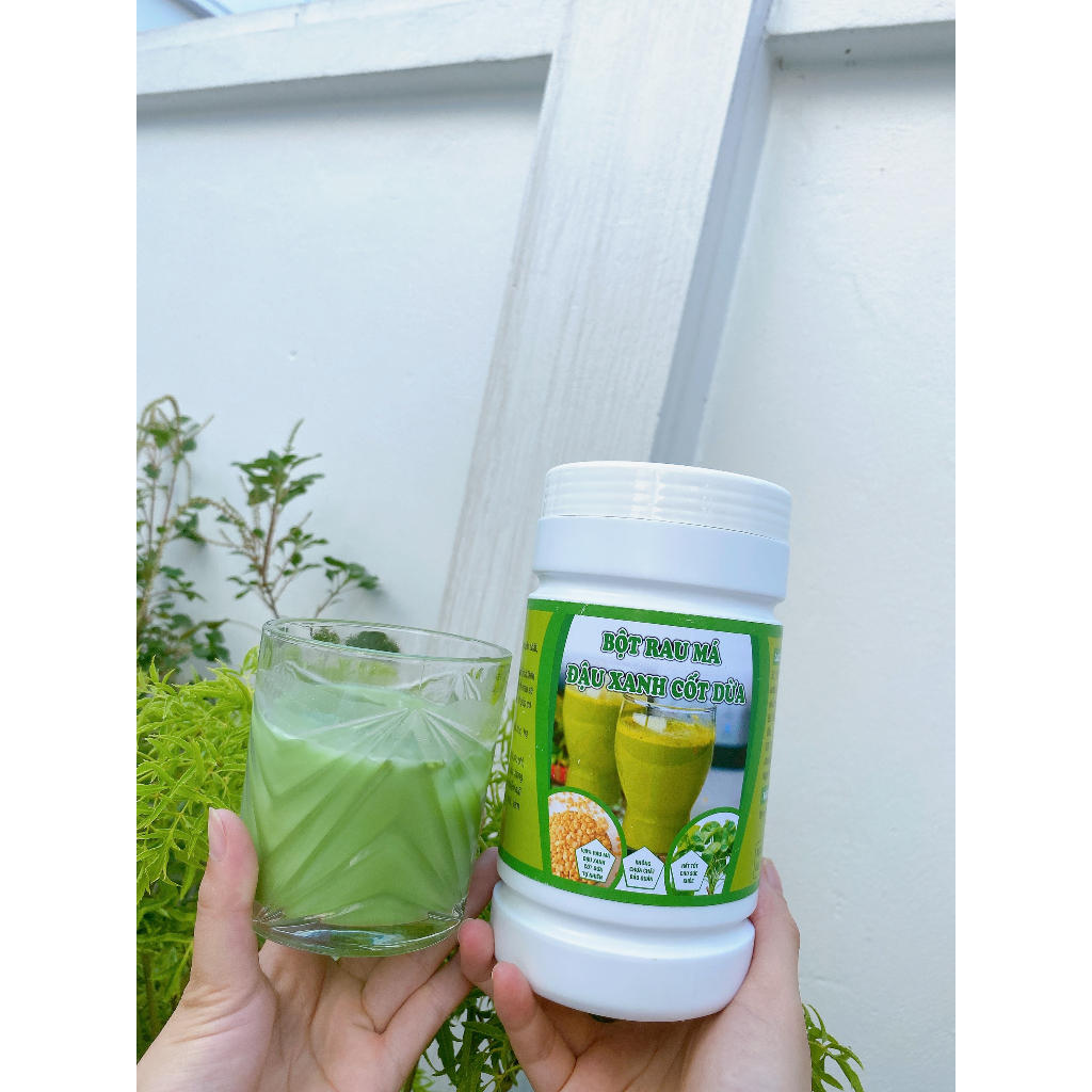 Bột rau má đậu xanh cốt dừa 500g