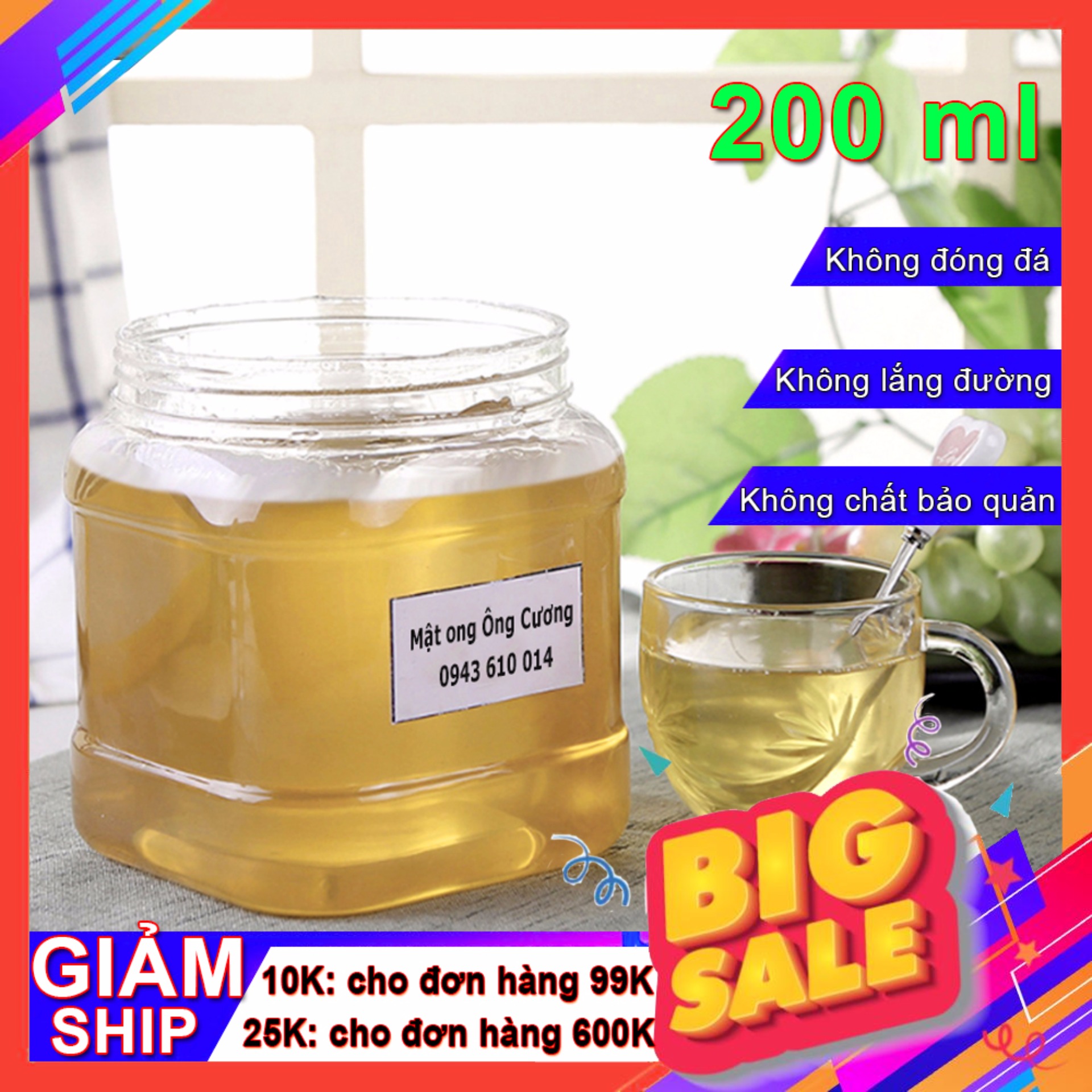 Mat ong Ong Cuong Home Honey