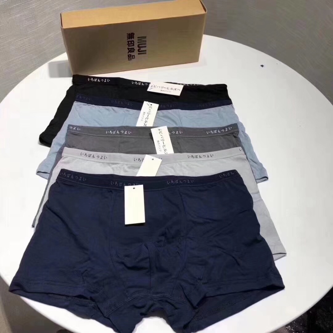 Combo Box hộp 5 quần sịp nam quần lót nam Đùi Cotton cao cấp QN01